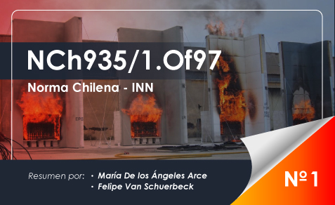 NCh935/1.Of97 – Prevención de incendio en edificios – Ensayo de resistencia al fuego –Parte 1: Elementos de construcción en general